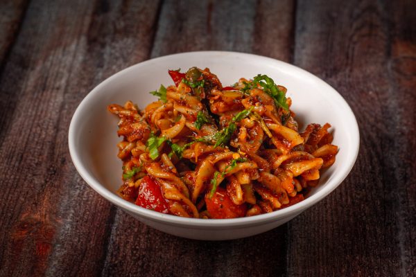 Veg Spaghetti Red Spicy Tangy Sauce
